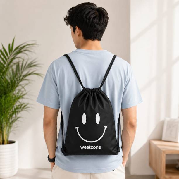 Small 10 L Backpack Drawstring Backpack Bag for Men | Gyms Bags smiley