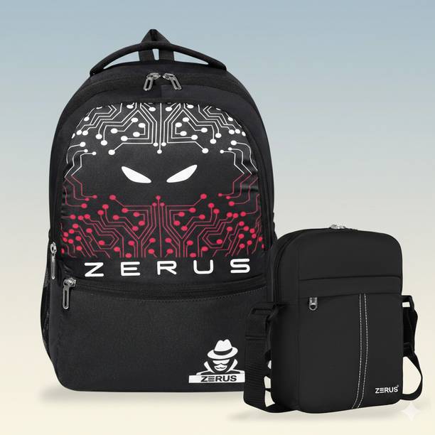 ZERUS Backpack and Sling Bag Combo for Men Boys Travel College School Use 32 L Laptop Backpack