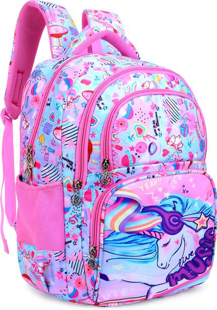 True Human Music Unicorn , Lightweight,Stylish,Trendy School Backpack for Girls 28 L Backpack
