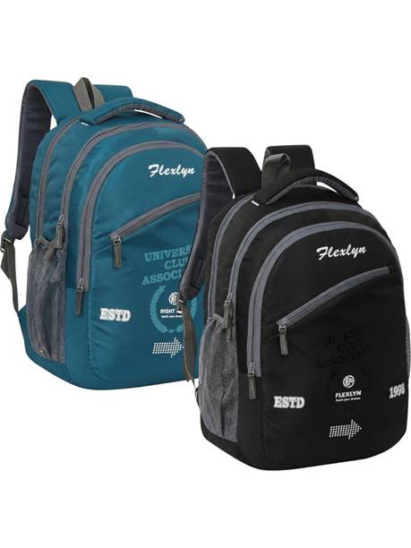 flexlyn Stylish School & Travel Backpack Combo pack of 2 35 L Backpack