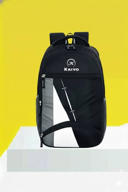 Medium 29 L Backpack 30L School College Travel Backpack with Bottle Pocket Black
