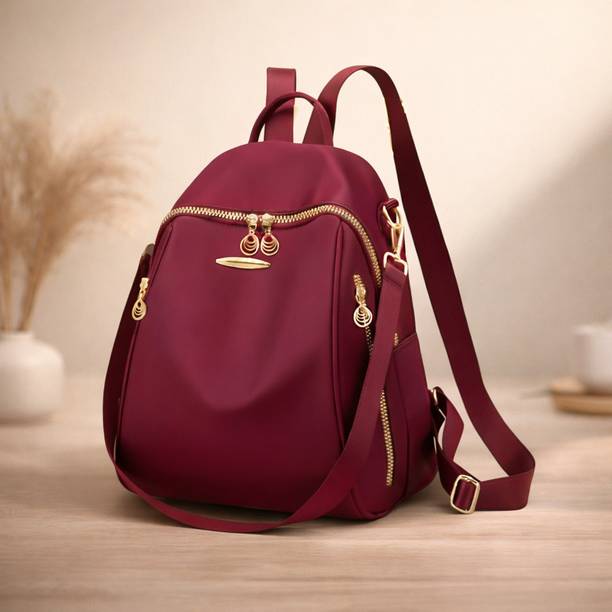 RHK collage backpack for woman (MAROON) 12 L Backpack