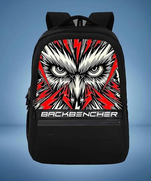 Medium 30 L Laptop Backpack Owl Trendy Printed Backpack for School College Daily Use