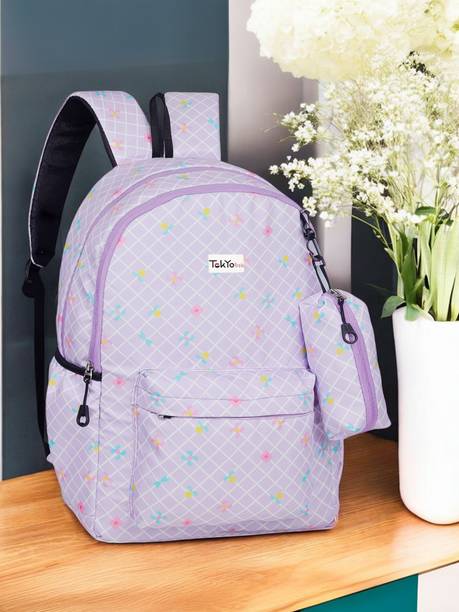 Tokyo Trek Sky Bound X Fashionable Flora Printed Pattern Design Bag 25 L Backpack