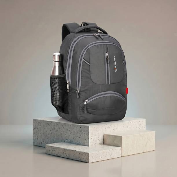 Medium 25 L Backpack Casual Grey Backpack for Men and Women - Lightweight Daily Use Daypack