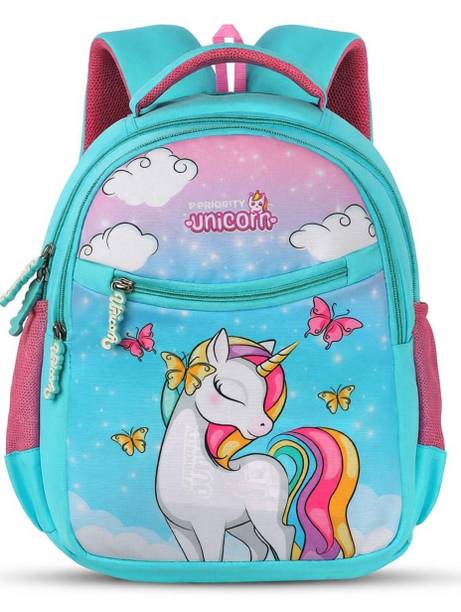Priority 14 Inch Unicorn Printed Arctic Blue School 21 L Backpack