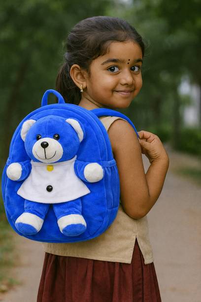 RS ENTERPRISES Teddy Plush Kids School Backpack Designer 12 L Backpack