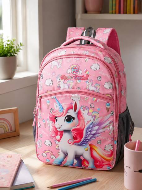 PERFECT GENIUS Unicorn Print 24 L Spacious School Backpack 24 L Backpack