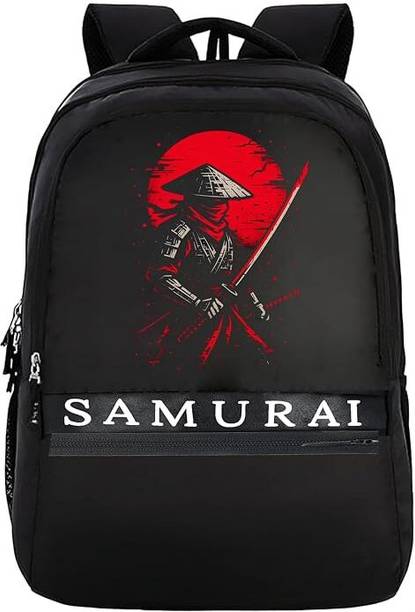 Goldstone CASUAL SAMURAI DESIGN PRINT| TRENDY BAGS WITH TWO SECRET POCKETS | 30 L Laptop Backpack