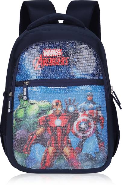 Priority 16 inch Glitz 004 Marvel Avengers Printed Navy Blue 27 L Backpack