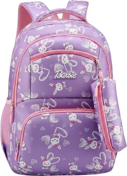 AM Creation Girls Bunny Printed Backpack Bag for School/ College 30 L Laptop Backpack