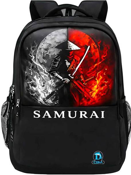 dbm SAMURAI SCHOOL BAG GREY /ORANGE 37 L Trolley Backpack