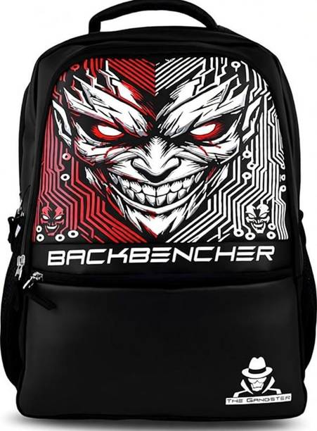 THE GANGSTER Devil Edition Backbencher Bag (faux Leather) With 2 Hidden Pockets 28 L Laptop Backpack