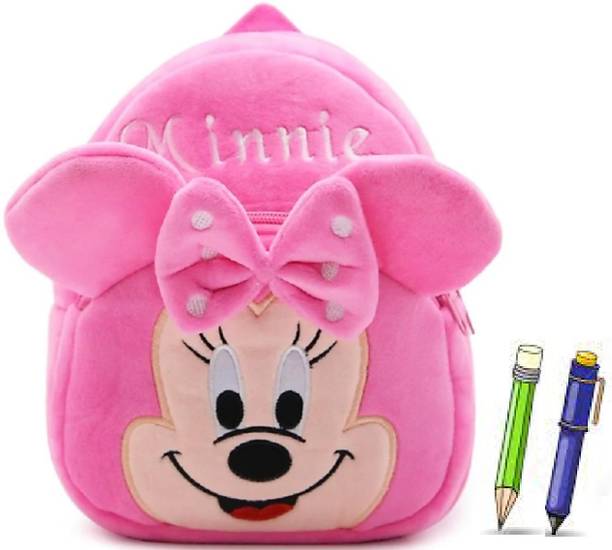 Small 10 L Backpack Kids School Bag Minnie Soft Plush Backpack