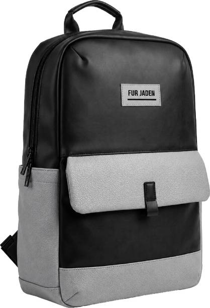 Medium 25 L Laptop Backpack 15.6 Inch Faux Leather with multiple pocket