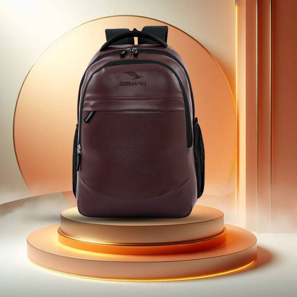 Airwin PU Leather stylish Backpack Boys Girls/Office /College/ for Everyday Use 25 L Laptop Backpack