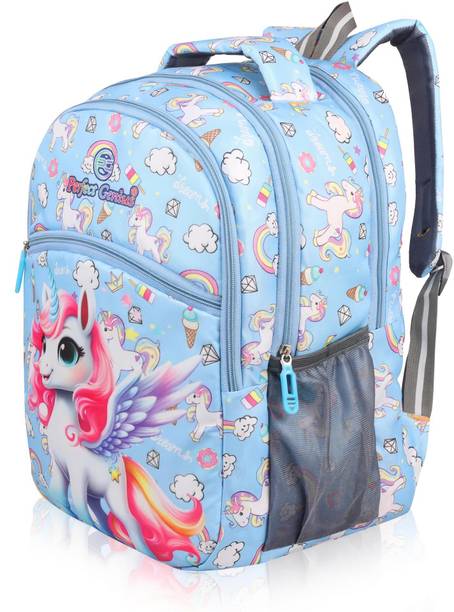 PERFECT GENIUS Unicorn Printed Kids School Bag for Girls / Boys | 3 to 9 Years 24 L Backpack