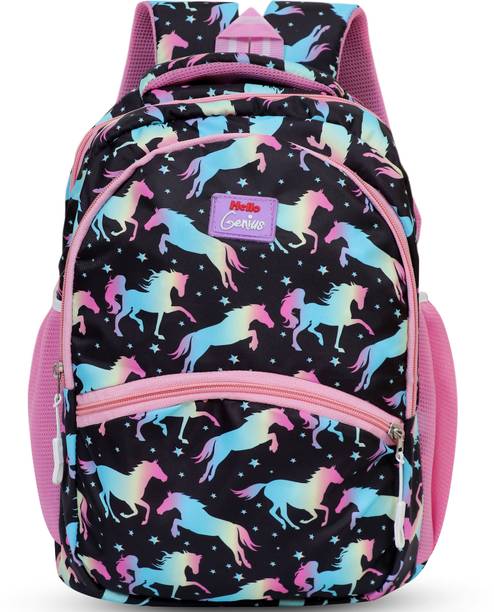 Wacky Voyager Horse Print 15-inch Kids School Bag for Age (03-07yrs) 15 L Backpack