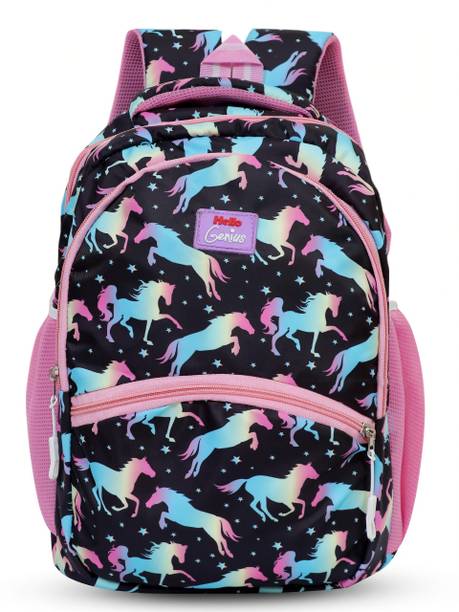 Wacky Voyager Horse Print 15-inch Kids School Bag for Age (03-07yrs) 15 L Backpack