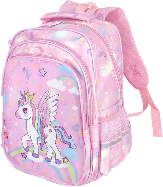 STORITE Unicorn School Bag for Kids Girls Stylish Durable Water-Resistant Bag 22.8 L Backpack