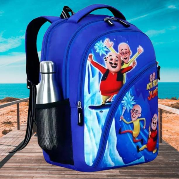 lisahub 3D Print motu patlu Kids School Casual Picnic Tuition Backpack 22 L Backpack