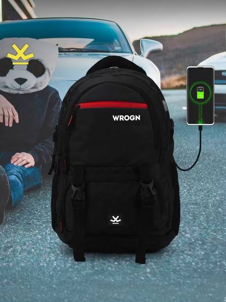 WROGN ASHPER Unisex with USB Port and Rain Cover 40 L Laptop Backpack