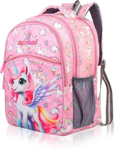 PERFECT GENIUS Unicorn Printed Kids School Bag for Girls / Boys | 3 to 9 Years 24 L Backpack