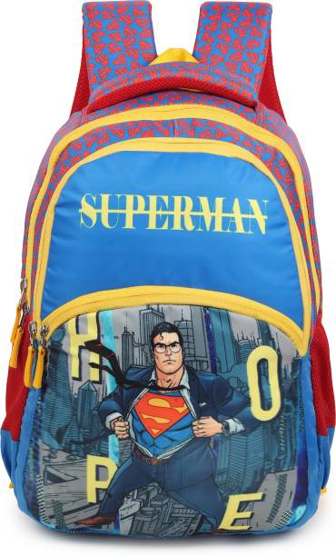 Warner Bros. 1351|SUPERMAN Bag |School Bag|Tuition Bag|College Backpack|ForBoys&Girls|18Inch| 28 L Backpack
