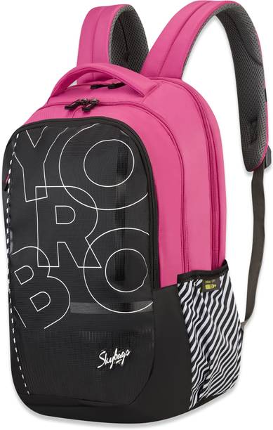 SKYBAGS Stash Black 38L School Backpack for Boys and Girls with 3 Compartments - Kids 38 L Backpack