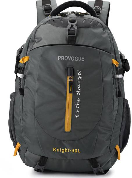 Large 40 L Laptop Backpack Unisex with reflective strip along with rain cover