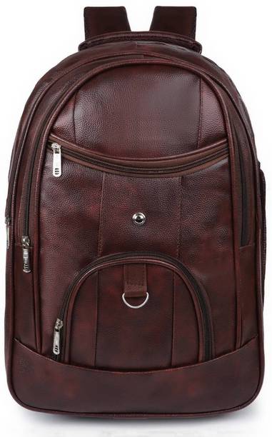 Large 35 L Laptop Backpack Casual Vegan Leather Office College Laptop Shoulder Business Unisex Backpack
