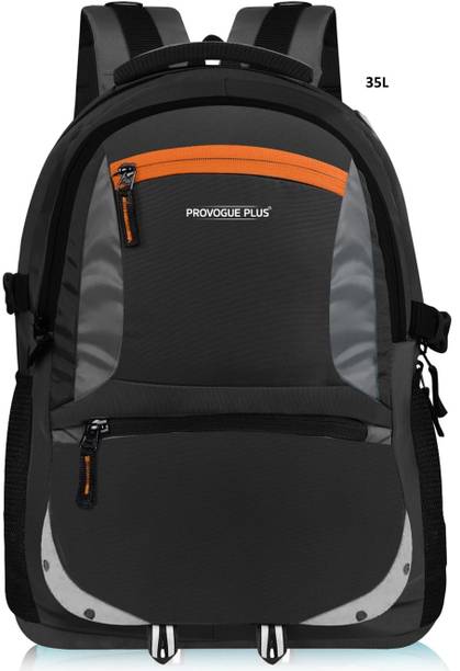 PROVOGUE PLUS Water Rasistant Fabric Spacy Unisex School Bag With Reflective Strip 35 L Laptop Backpack