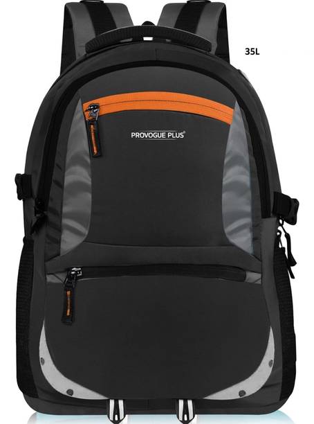 PROVOGUE PLUS Water Rasistant Fabric Spacy Unisex School Bag With Reflective Strip 35 L Laptop Backpack