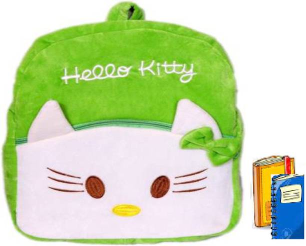 Bluemoon Stuff Shoulder Bag Soft Toy Plush Kids School Bag (Light Green, 20 Inch) 10 L Backpack