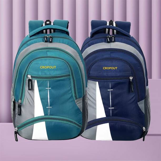 CROPOUT Combo of 2 Backpacks for Men & Women Stylish School College Bag 35 L Laptop Backpack