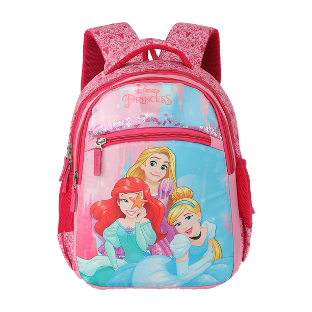 Priority 16 inch Snickers 002 Disney Princess Printed Light Pink 27 L Backpack
