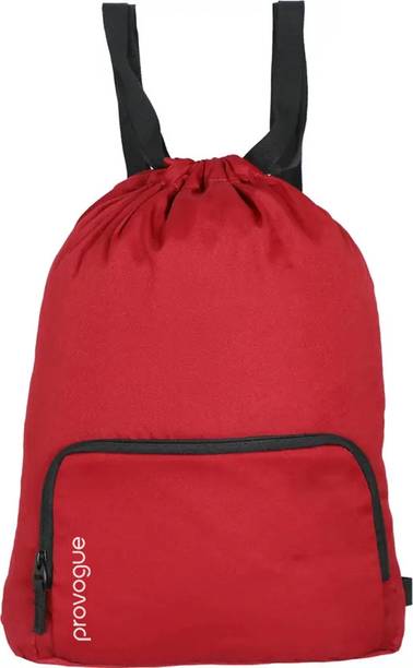 PROVOGUE Small 15 L Backpack Drawstring| Sports| Gym| Travel| Hikking| Daypack| College Bags Red