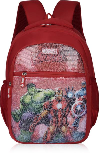 Priority 16 inch Glitz 004 Marvel Avengers Printed Red 27 L Backpack
