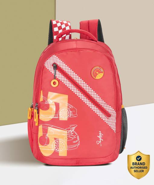 Large 34 L Backpack Polyester 34L Riddle School Backpack Red