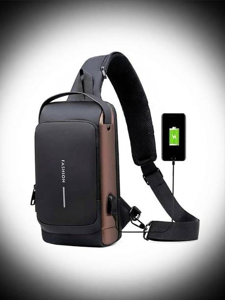 LUHI Anti-theft Water-Resistant Cross body Bags With USB Charging Port Bag Phone 6 L Trolley Backpack