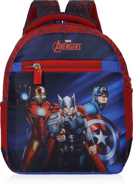 Priority 12 inch Truffle 003 Avegers Printed Royal Blue 20 L Backpack