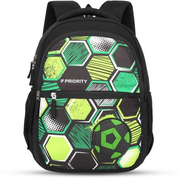 Priority 16 Inch Mischief 003 Black Printed School 27 L Backpack