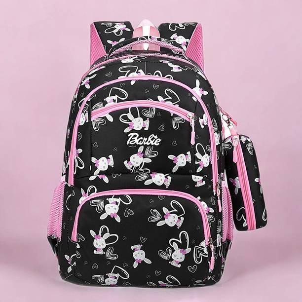 Gloft Girls Stylish Printed Backpack Bag with Pouch Perfect for College & Schools 35 L Trolley Laptop Backpack