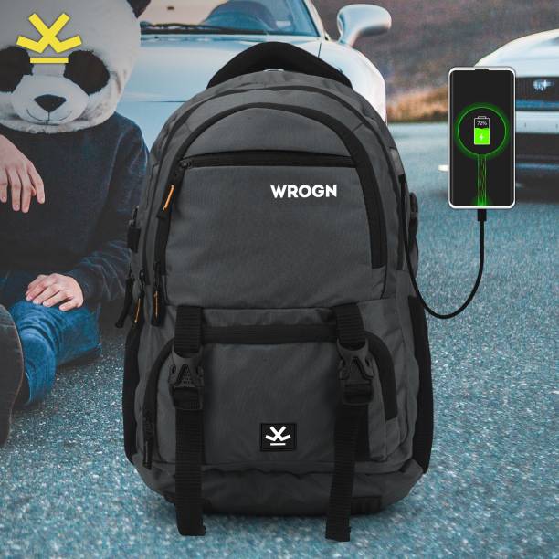 WROGN ASHPER Unisex with USB Port and Rain Cover 40 L Laptop Backpack