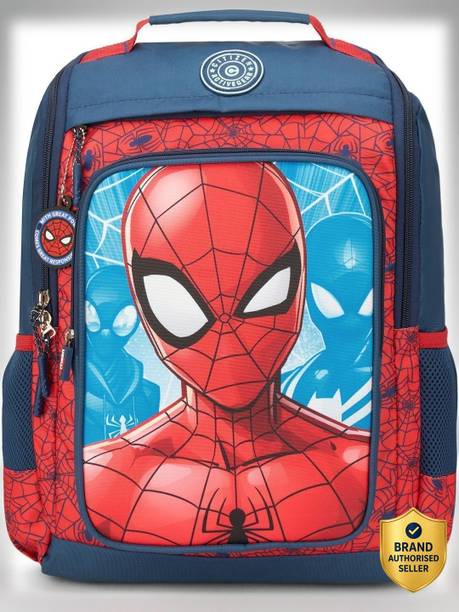 CITIZEN Webbed Wonders Spiderman School Bag with Front Pocket Bottle Holders 24 L Backpack