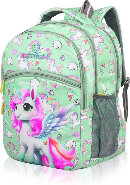 PERFECT GENIUS Unicorn Printed Kids School Bag for Girls / Boys | 3 to 9 Years 24 L Backpack
