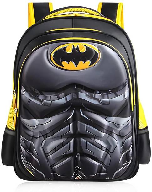 gustave Kids 3D Cartoon Batman Backpack Lightweight Waterproof School Bag for Ages 6-10 Waterproof School Bag