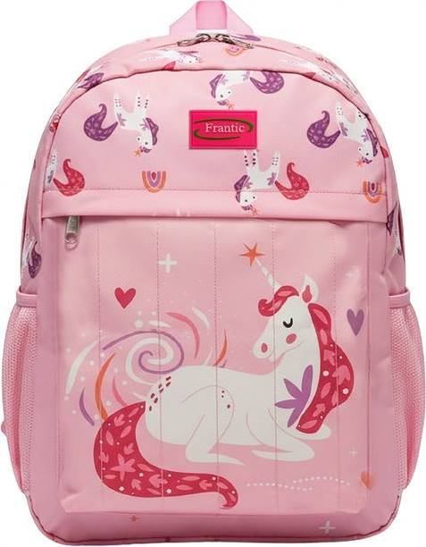 Frantic Polyester Kids School Bag RR_Pink_Dream_Unicorn_2026_1B 26 L Backpack