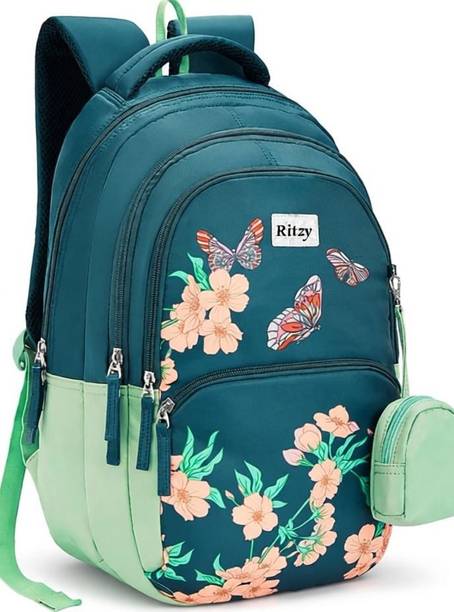 RITZY 40 L GIRLS AND WOMEN Backpack FOR SCHOOL COLLEGE TRAVEL BACKPACK (GREEN ) 40 L Backpack