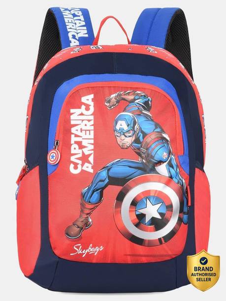 Small 18 L Backpack Champ 02 School Backpack Red and Blue